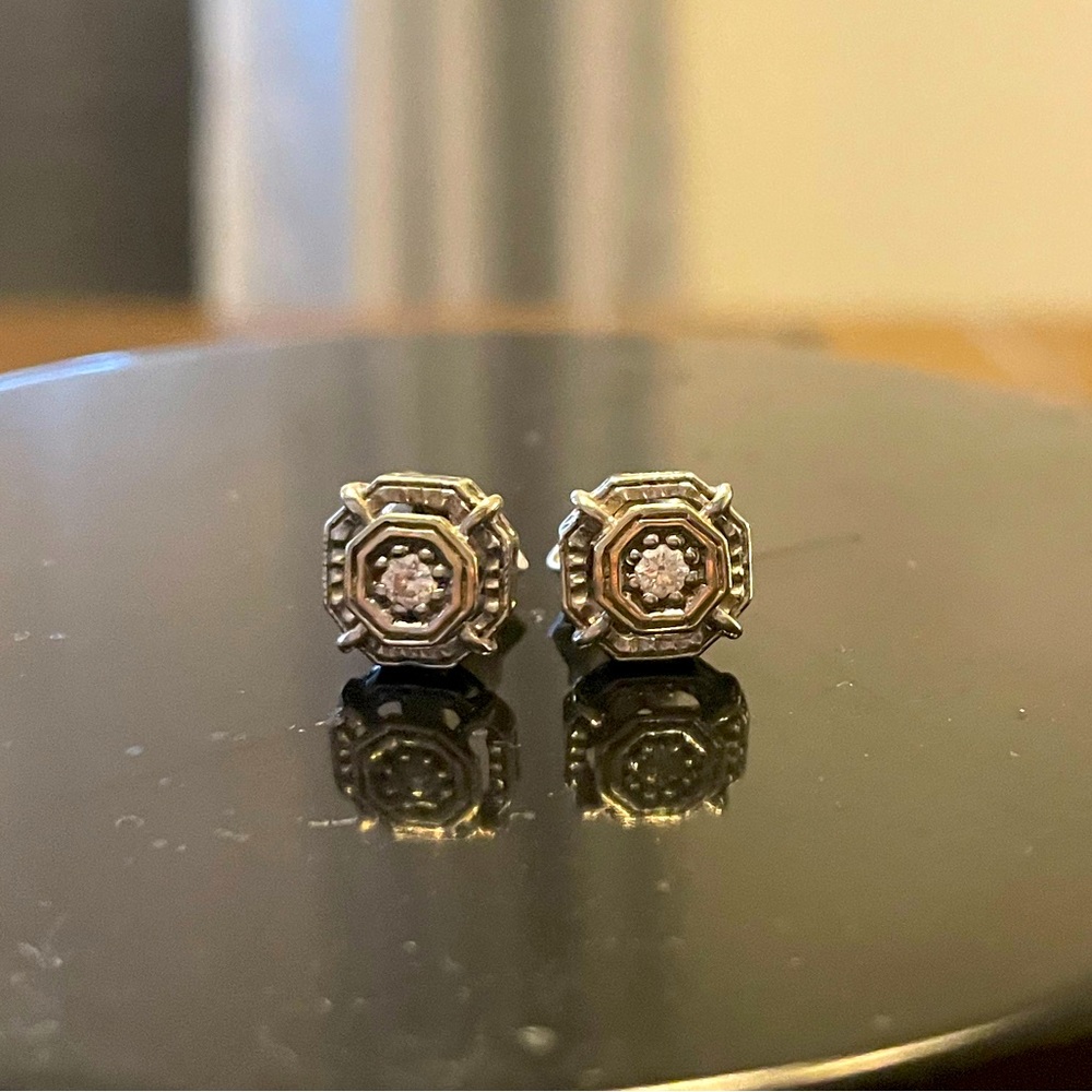 Vintage Style Diamond Earrings